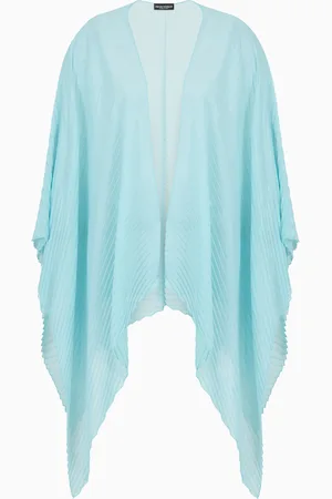 Emporio Armani Chiffonumhang mit Schmetterlings-Plissee