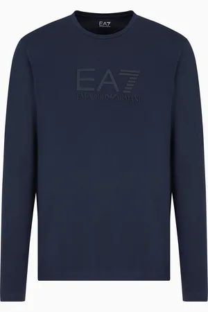 EA7 Visibility Langarmshirt aus Baumwollstretch