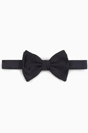Emporio Armani Gebundene Fliege aus reiner Seide mit Mikrostruktur