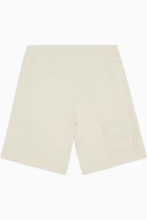 EA7 Logo Series Boy Bermudashorts aus Baumwolle