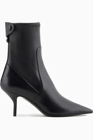 Giorgio Armani Stiefeletten aus Nappaleder mit Absatz