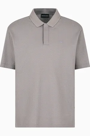 Emporio Armani Poloshirt aus Jacquard-Jersey mit 3D-Reliefeffekt