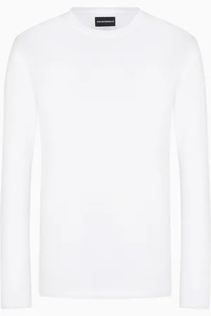 Emporio Armani ASV Oberteil aus Jersey-Lyocell-Mischung