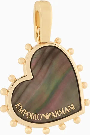 Emporio Armani Goldfarbener Perlmutt-Anhänger