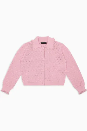 Emporio Armani Special Occasion Cardigan mit perforiertem Muster