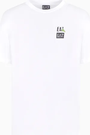 EA7 Graphic Series T-Shirt mit Rundhalsausschnitt aus Baumwolljersey