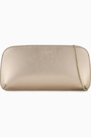 Giorgio Armani Horizontale Clutch la Prima aus laminiertem Leder