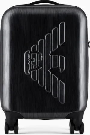 Emporio Armani Trolley aus ABS mit großem Adler in Reliefoptik
