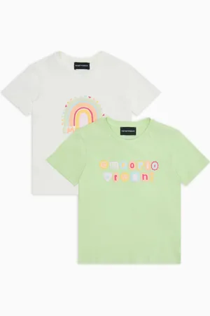 Emporio Armani ASV 2er-Pack T-Shirts aus Jersey mit Fun-Logo