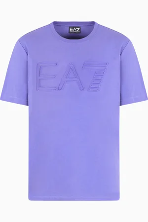 EA7 Logo Series T-Shirt mit kurzen ??rmeln aus Bio-Baumwolljersey
