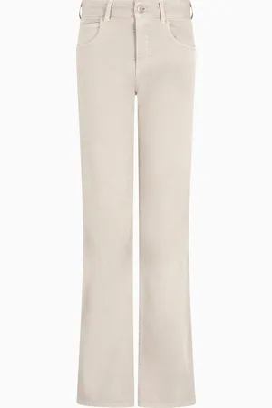 Emporio Armani J9D Jeans mit mittelhohem Bund und ausgestelltem Saum aus stückgefärbtem Viskosemischgewebe