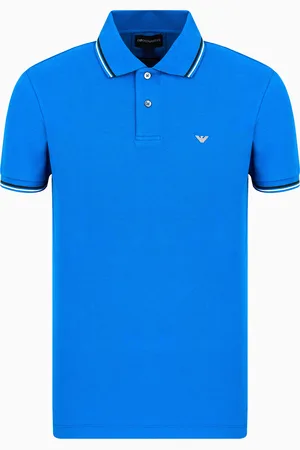 Emporio Armani Poloshirt Slim Fit aus Pikee mit Stretchanteil und Mikro-Adler