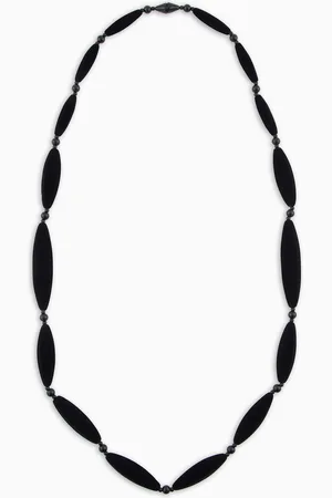 Emporio Armani Lange Halskette mit geflockten Elementen