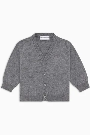 Emporio Armani Cardigan mit V-Ausschnitt aus Wollgemisch
