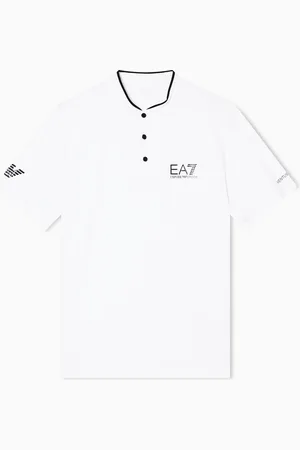EA7 Tennis Pro Poloshirt Serafino aus VENTUS7-Funktionsgewebe