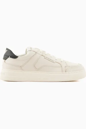 Emporio Armani Sneaker aus gehämmertem Leder
