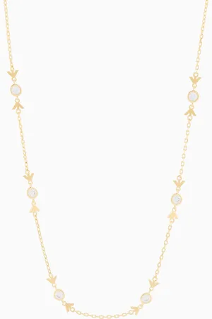 Emporio Armani Glieder-Kette aus goldfarbenem Sterlingsilber