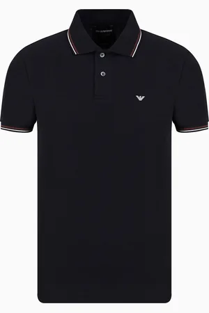 Emporio Armani Poloshirt Slim Fit aus Pikee mit Stretchanteil und Mikro-Adler