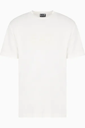 EA7 Lux Identity T-Shirt mit Rundhalsausschnitt aus einer Jersey-Modal-Mischung