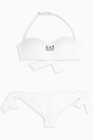 EA7 Bandeau-Bikini mit Logo