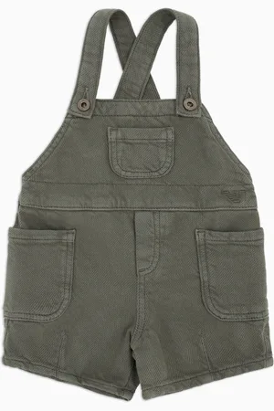 Emporio Armani Latzhose mit Adlerstickerei