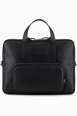 Emporio Armani Businesstasche aus getrommeltem Leder