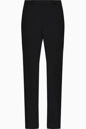 Emporio Armani Hose aus mikrostrukturiertem Crêpe-Jersey mit Pikee-Effekt