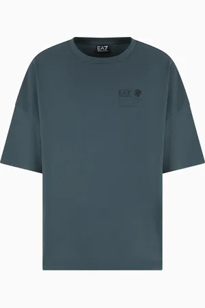 EA7 Dynamic Athlete T-Shirt aus Baumwoll-Jersey mit Print