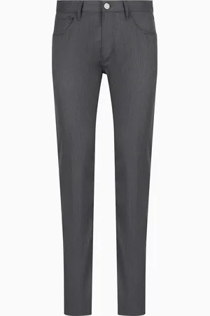 Giorgio Armani Five-Pocket-Hose in Regular Fit aus Schurwolle