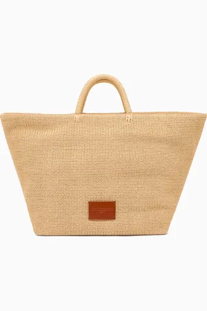Emporio Armani Maxi-Shopper aus gewebtem Bast