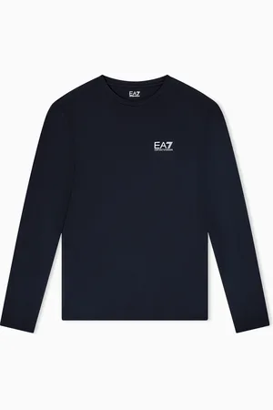 EA7 Core Identity Baumwoll-T-Shirt mit langen ??rmeln
