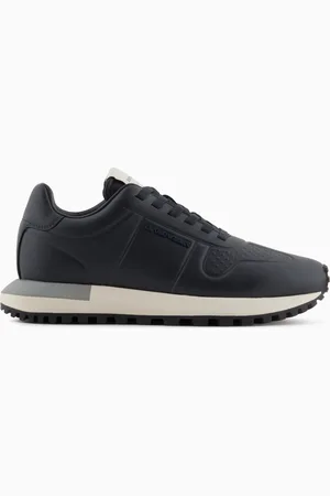 Emporio Armani Sneaker aus Leder mit thermogeformten Details