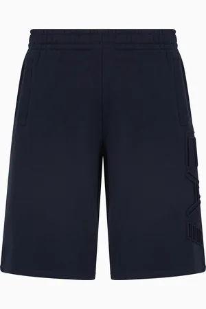 EA7 Logo Series Bermudashorts aus Bio-Baumwolle