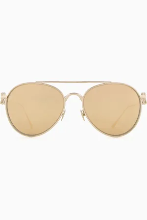 Giorgio Armani Sonnenbrille für Damen mit Pilotenfassung