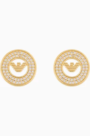 Emporio Armani Ohrringe aus goldfarbenem Sterlingsilber