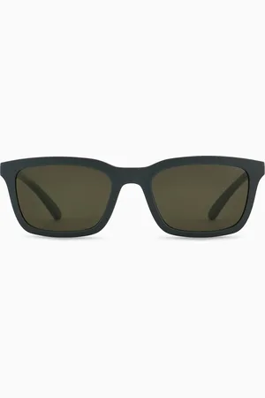 Emporio Armani Sonnenbrille mit rechteckiger Fassung für Herren