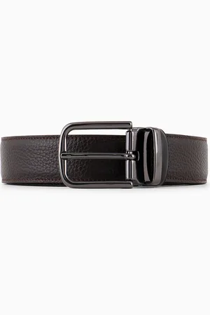 Emporio Armani Wendegürtel aus genarbtem Leder