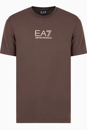 EA7 Gold Label T-Shirt mit Rundhalsausschnitt aus Viskose-Jersey