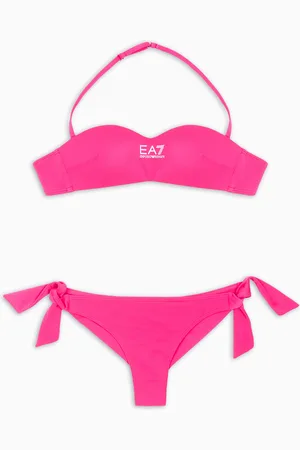 EA7 Bandeau-Bikini mit Logo