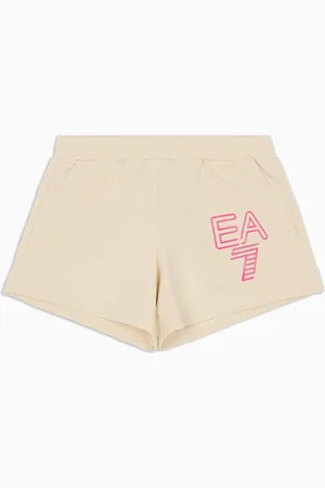 EA7 Visibility Girl Shorts aus Baumwollstretch