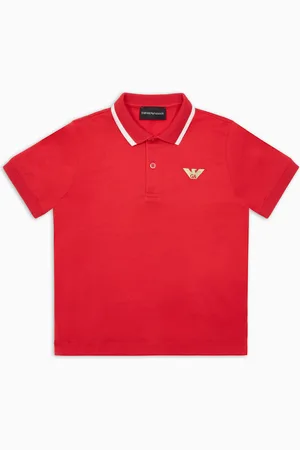 Emporio Armani ASV Poloshirt aus einer Jersey-Lyocell-Mischung mit Logo-Stickerei