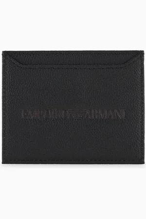 Emporio Armani Kartenetui aus getrommeltem Leder