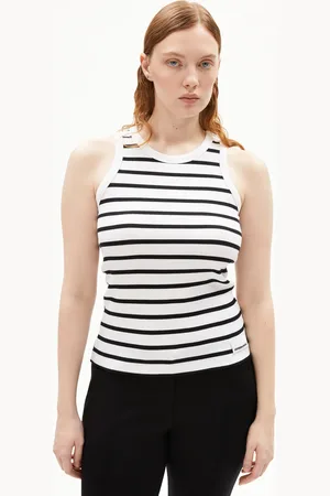Armedangels KANITAA STRIPES Fitted Top - (L)