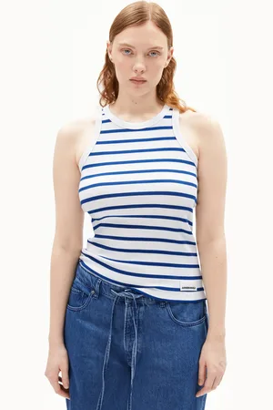 Armedangels KANITAA STRIPES Fitted Top - (L)