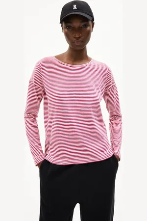 Armedangels XIANAA LOVELY STRIPES Loose Fit Langsarmshirts - (L)