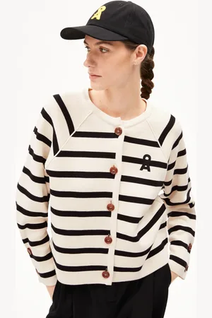 Armedangels NAADJA STRIPES Loose Fit Strickjacke - (L)