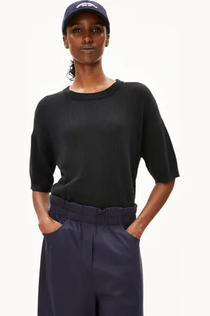 Armedangels LIZAA LINO Relaxed Fit Stricktop - (L)