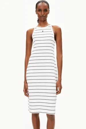 Armedangels SASINAA FINE STRIPES Fitted Kleid - (L)