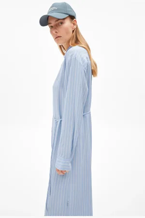 Armedangels MATHAA LINO STRIPES Loose Fit Kleid - (L)
