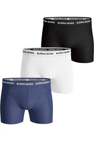 Björn Borg Essential 3-pack Cotton Stretch Shorts - Size S 3 stk.